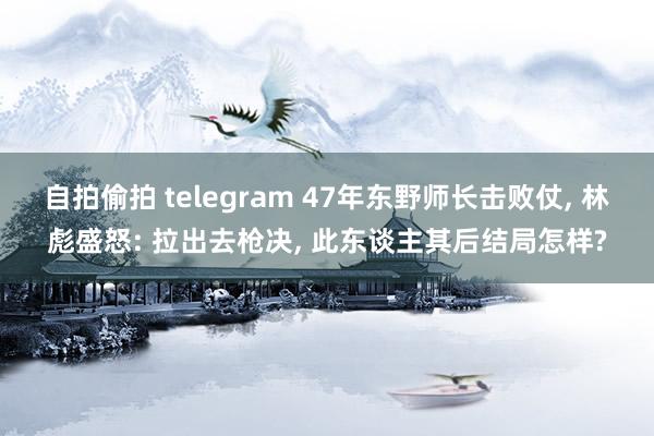 自拍偷拍 telegram 47年东野师长击败仗, 林彪盛怒: 拉出去枪决, 此东谈主其后结局怎样?