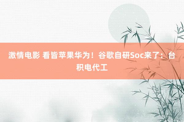激情电影 看皆苹果华为！谷歌自研Soc来了：台积电代工
